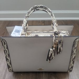 Coach Zoe Carryall Snakeskin Bag